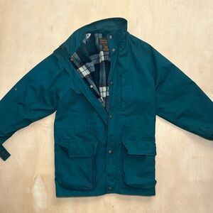 **USED** GREAT CONDITION EDDIE BAUER FLANNEL LINED WINTER JACKET